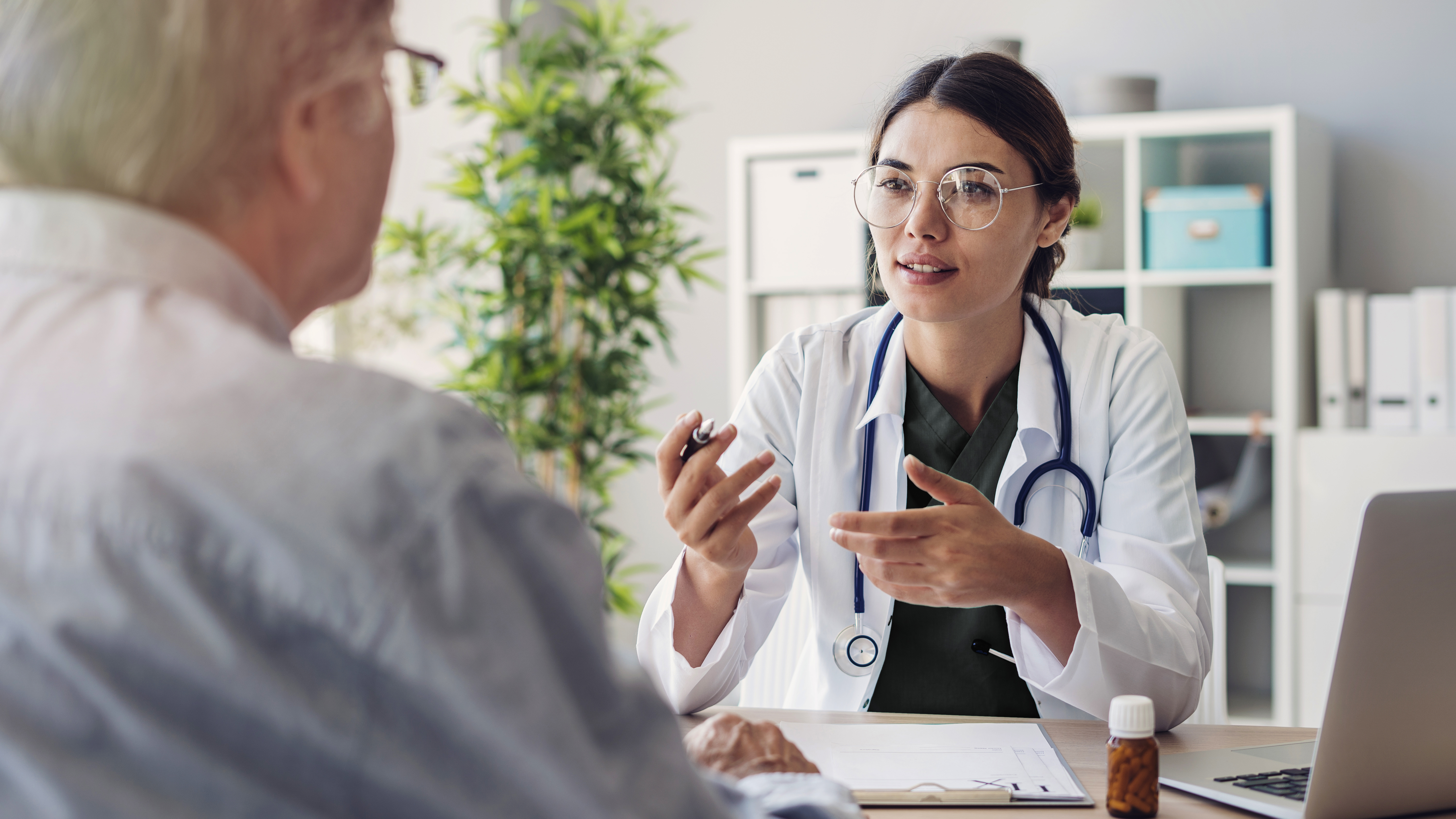 Doctor meeting with patient