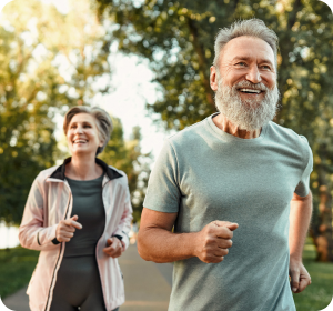 couple run outdoors