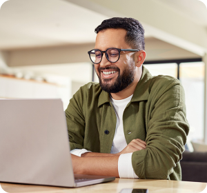 man with laptop 