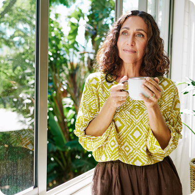 woman with coffee