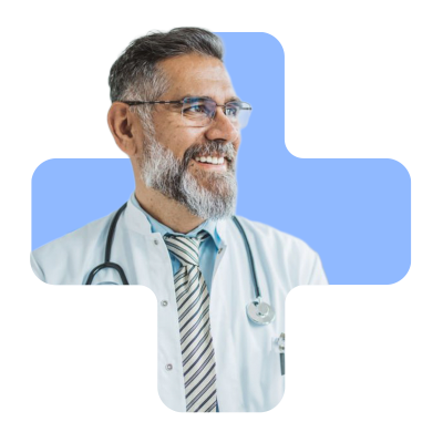 man with stethoscope