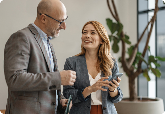 people in office on phone