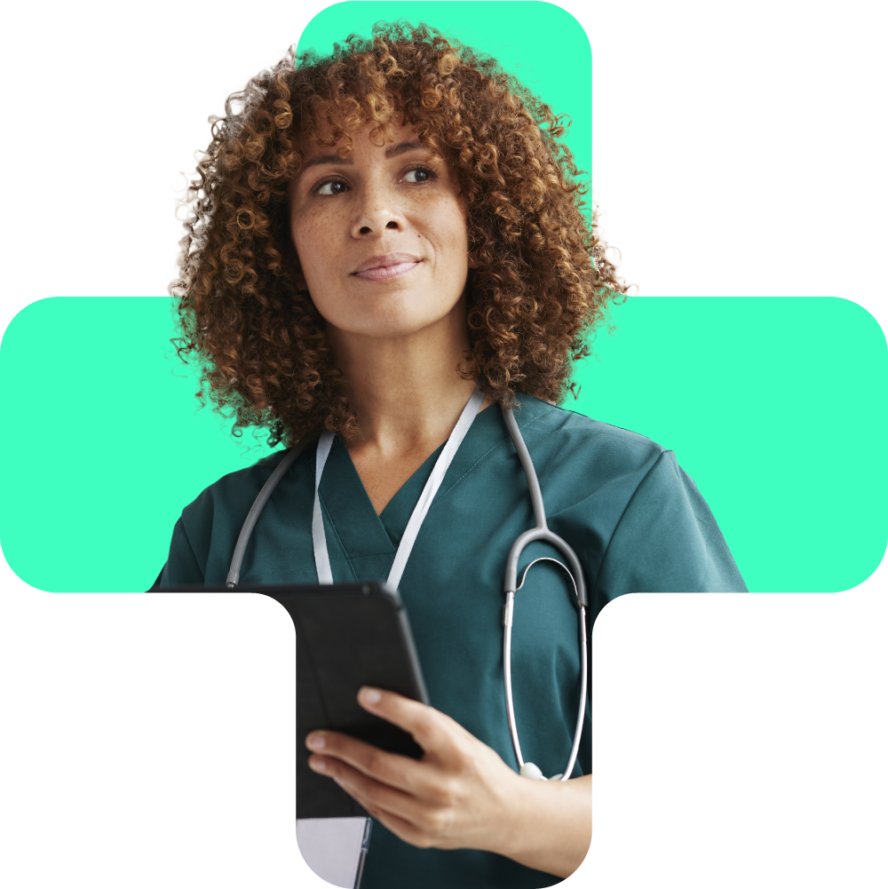 Female healthcare professional