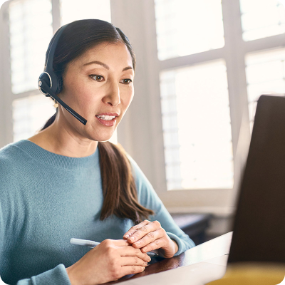Young woman talking on phone
