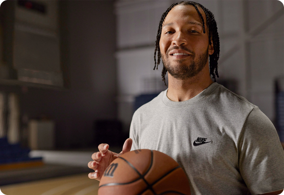 Jalen with basketball 