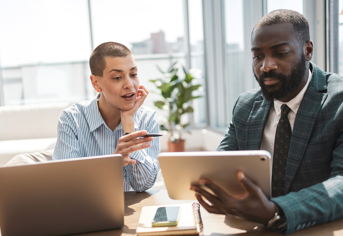 consultants at table