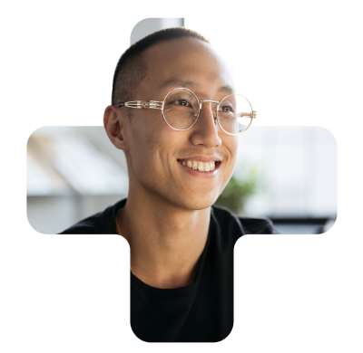 man smiling with glasses 