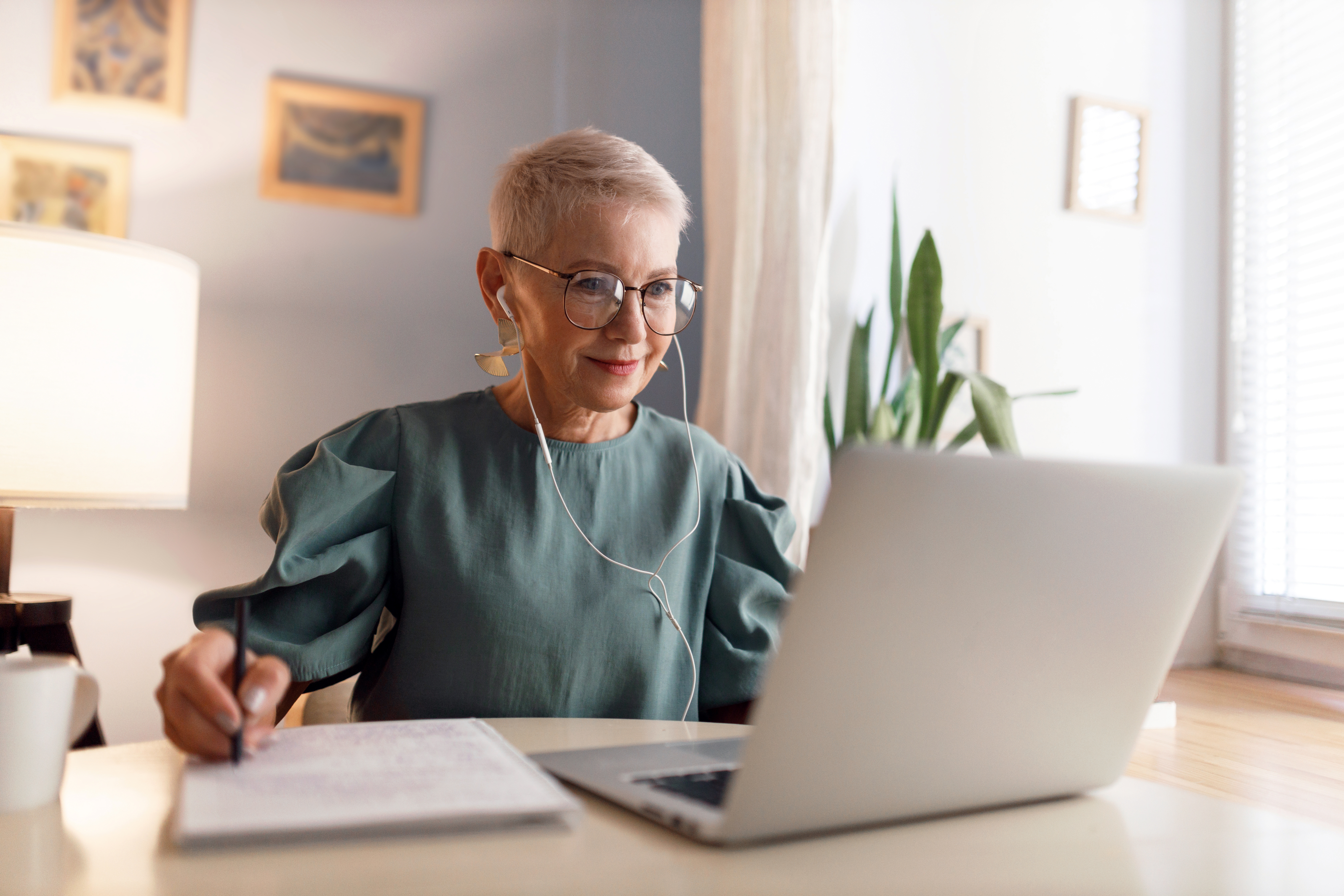 woman watching videos