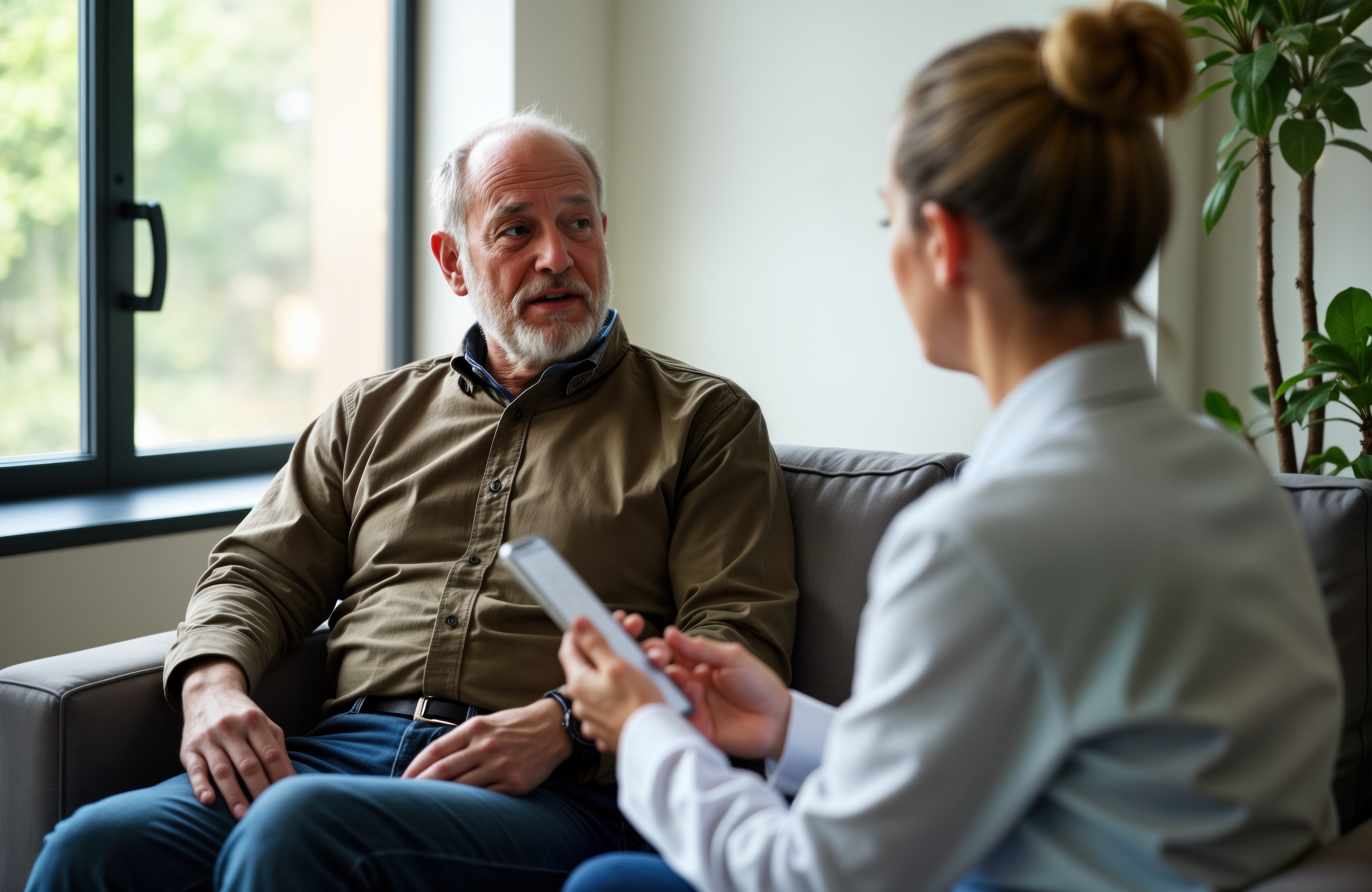 male patient with female doctor
