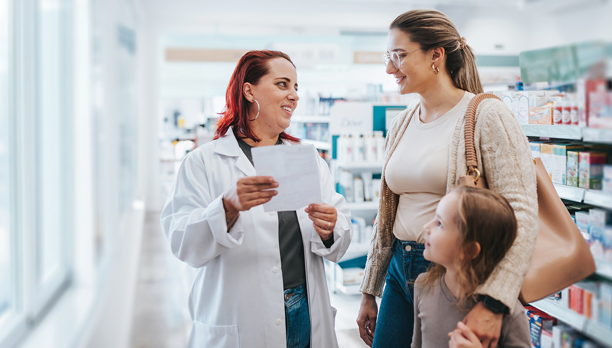 pharmacist with family