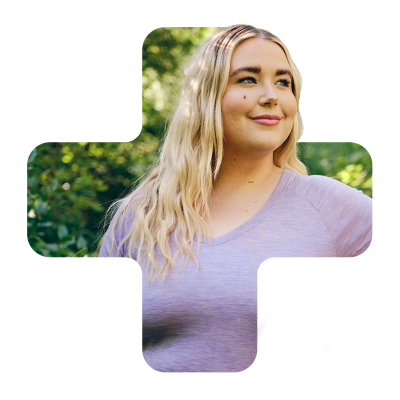 Woman smiling cut out