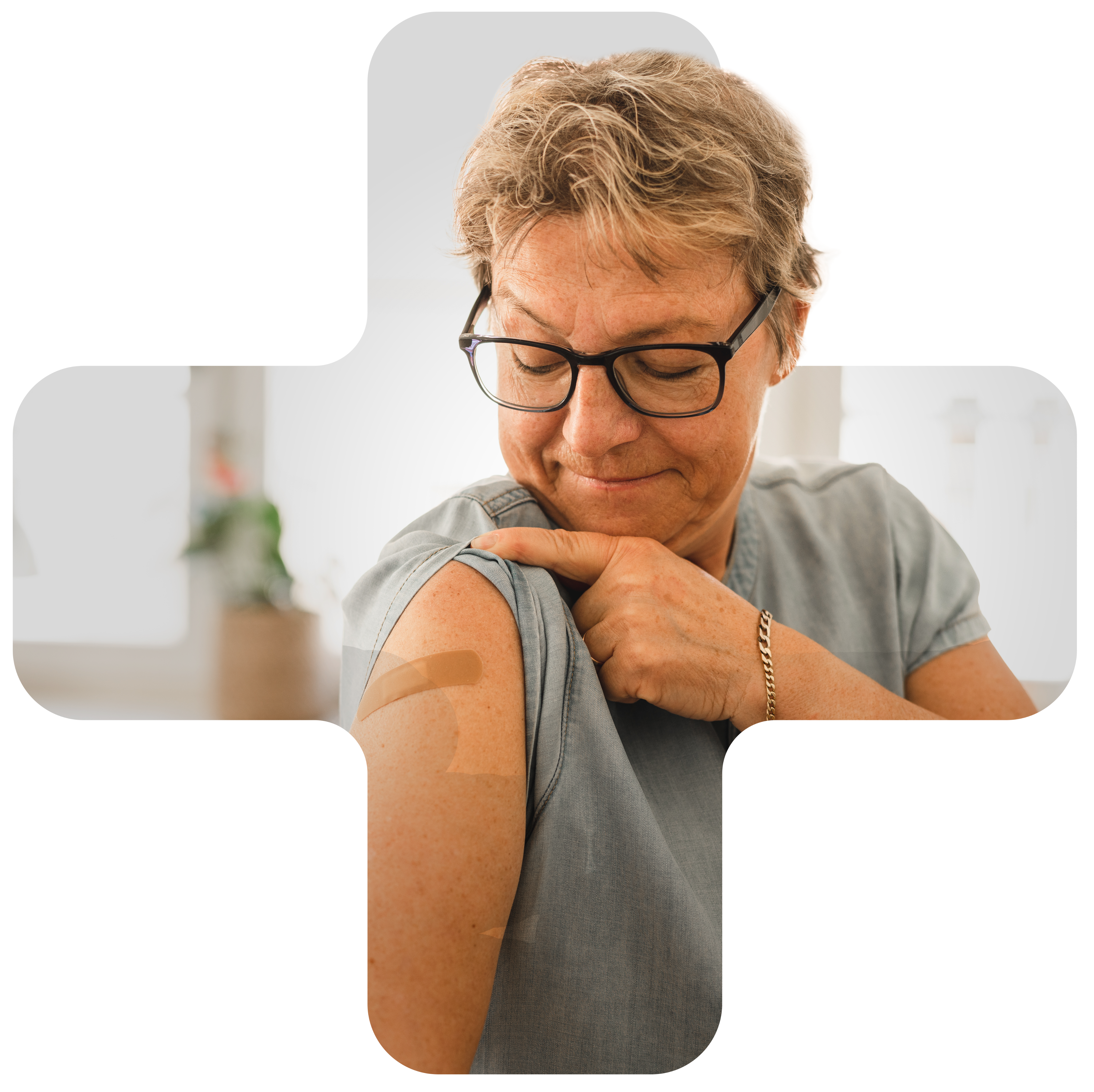 woman getting vaccine