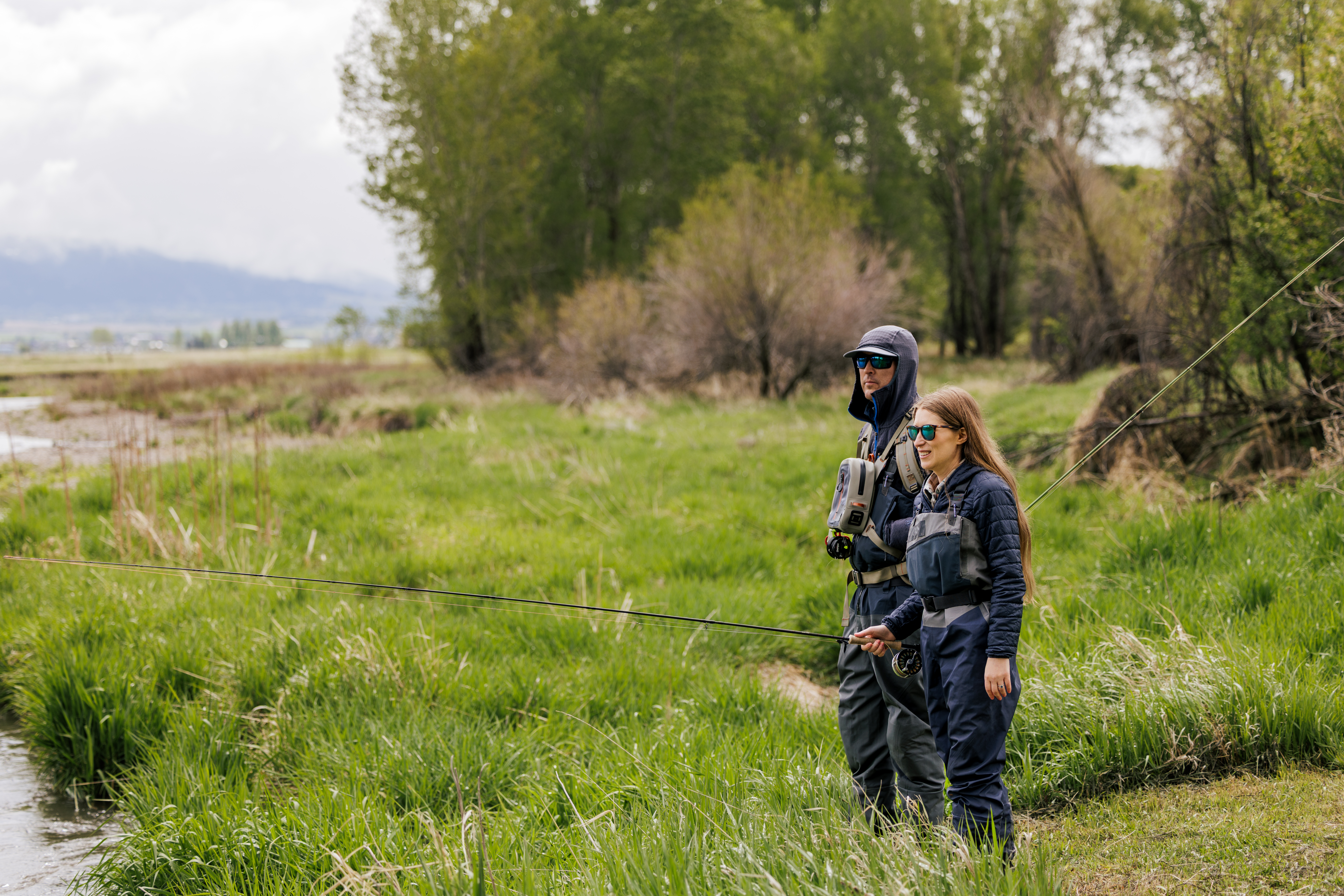 Accredo patient Lauren fly fishing