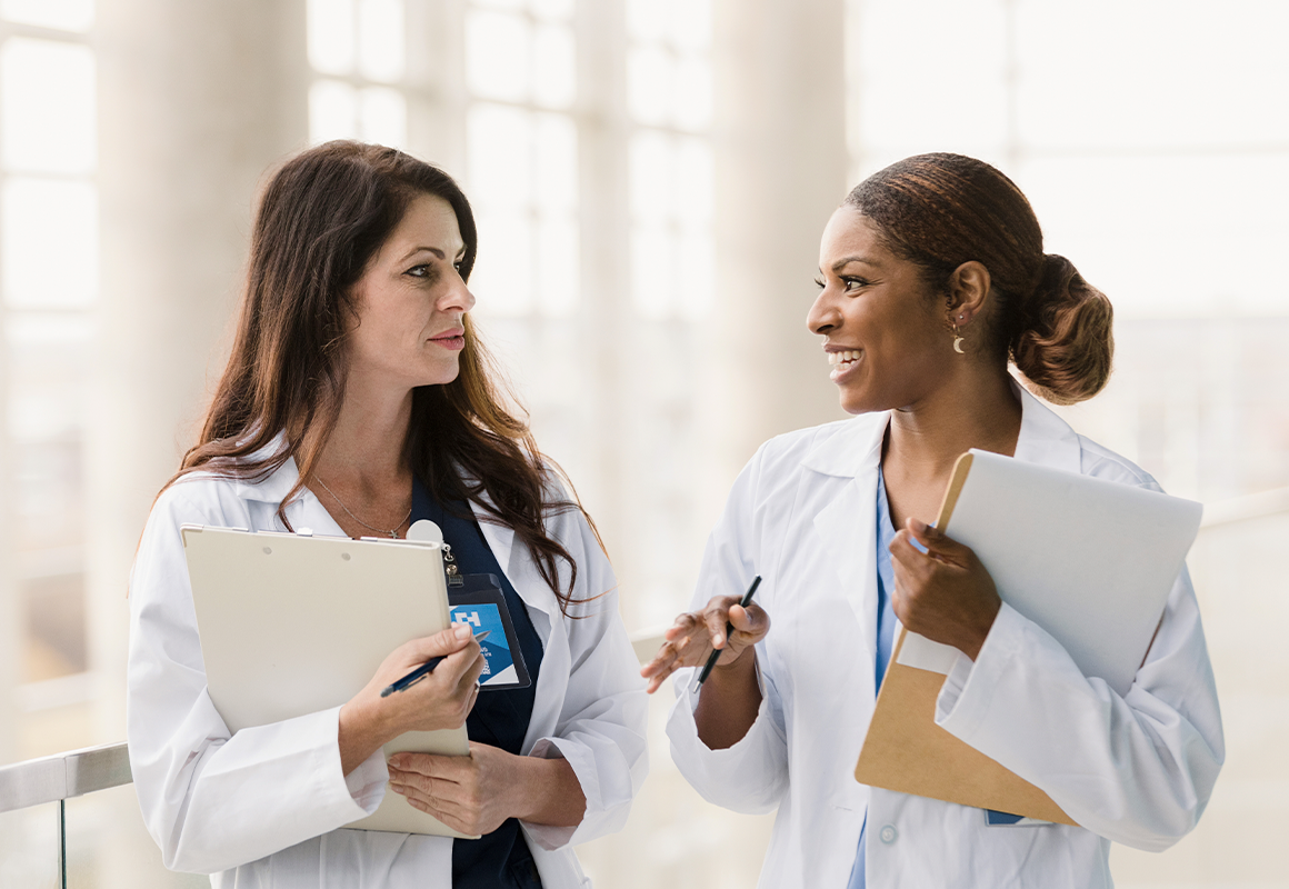 Doctors chatting
