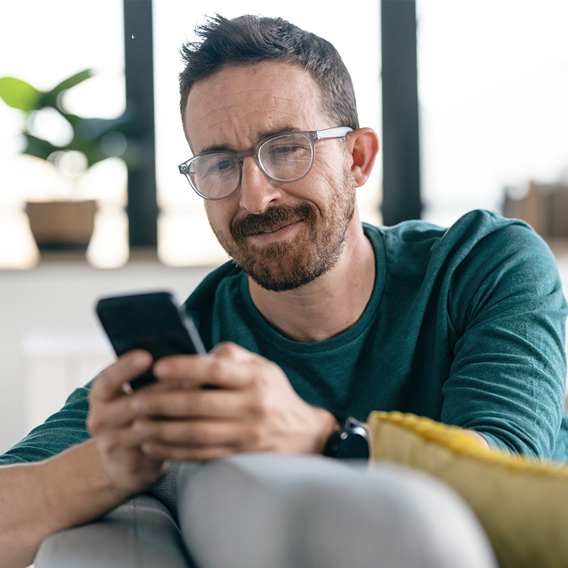 Man on phone
