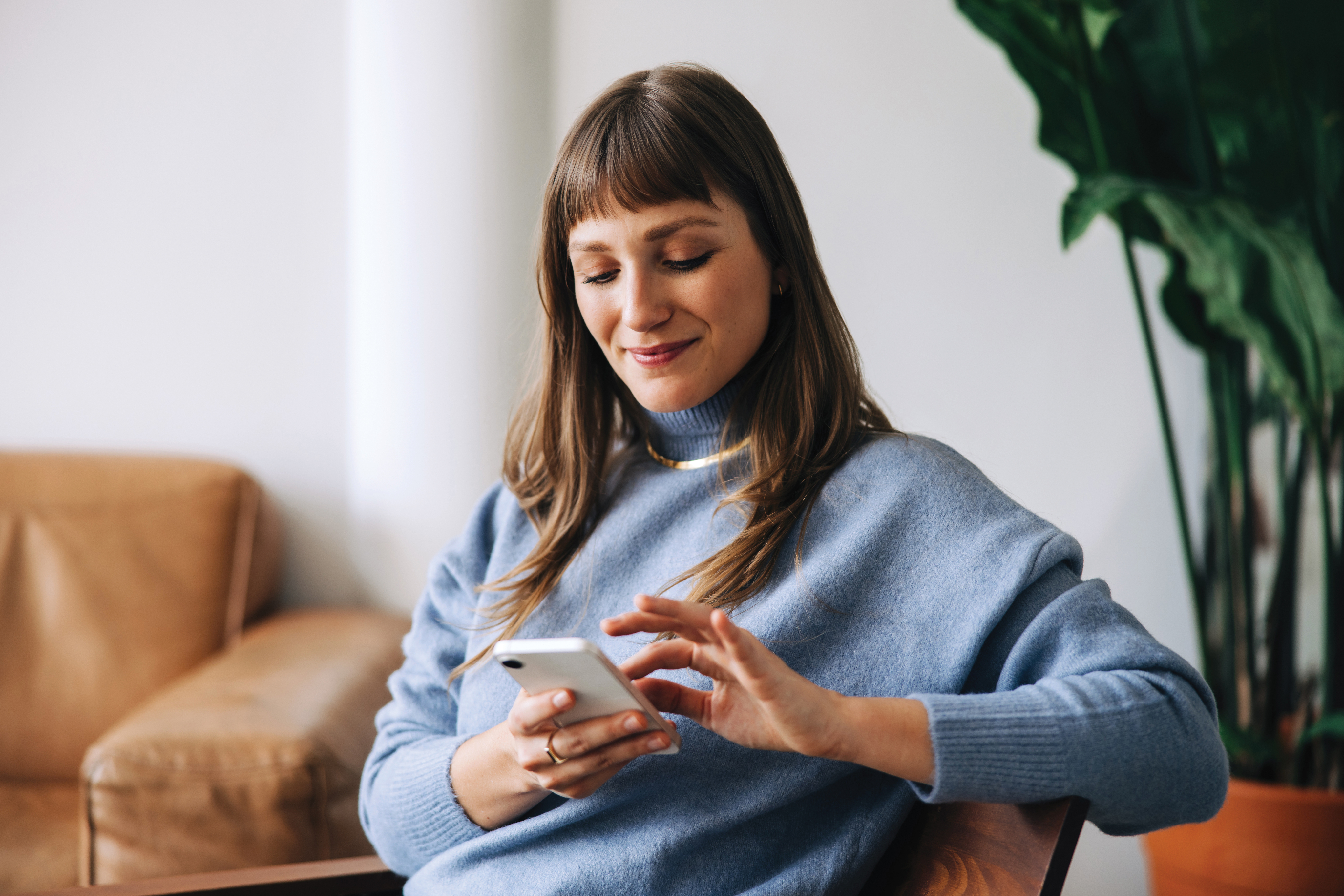 Woman on phone