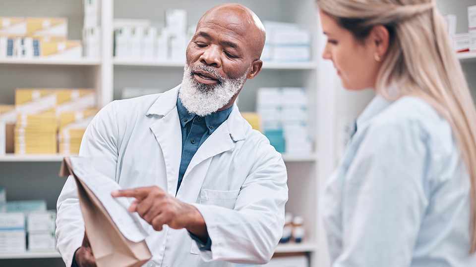 Pharmacy counter with patient