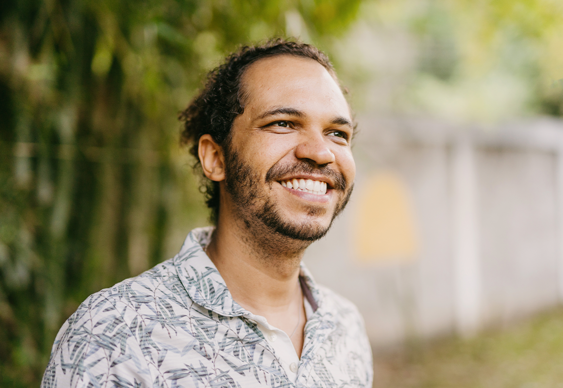 Man smiling