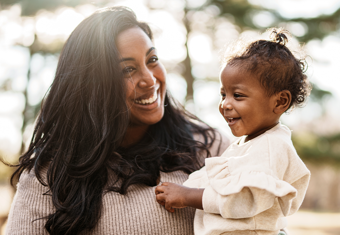 Woman with child