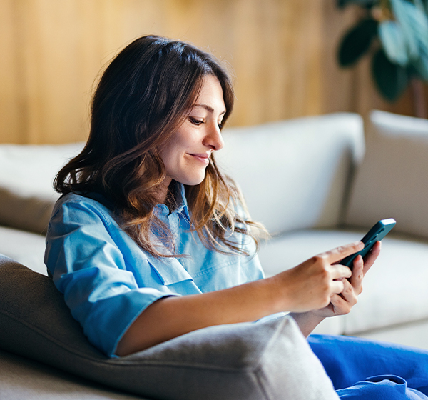 Woman on phone