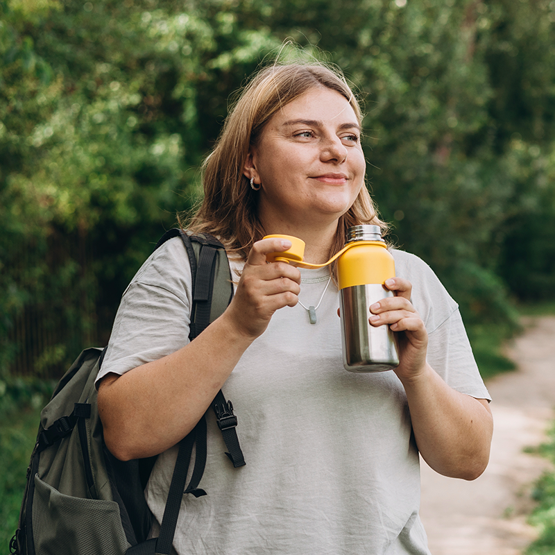 Woman on a walk