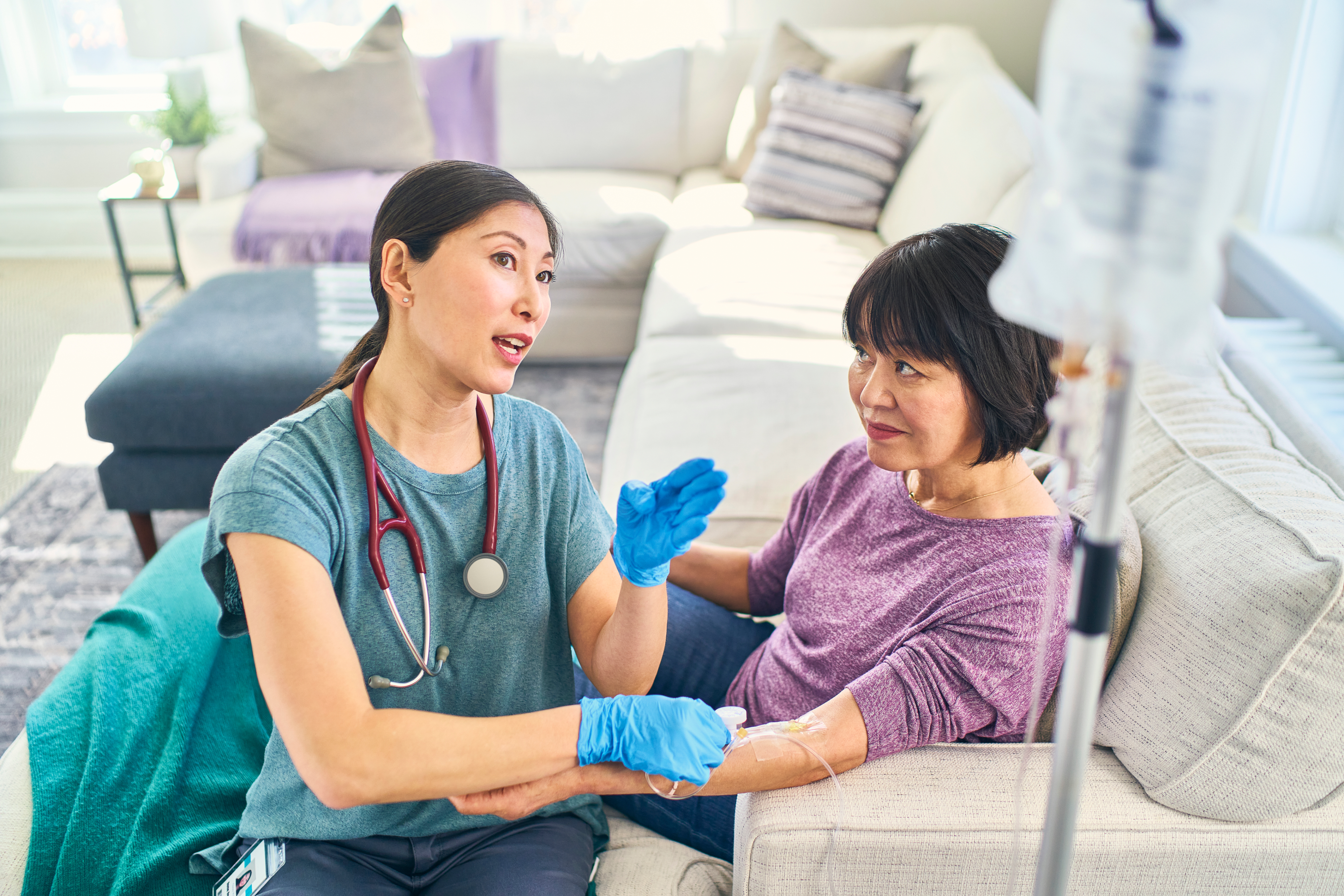 patient with infusion