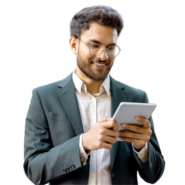 Consultant on tablet