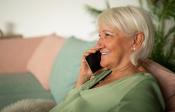 Woman talking on phone