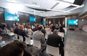 audience listens to remarks during the grand opening of a new Evernorth facility in Newark, Delaware