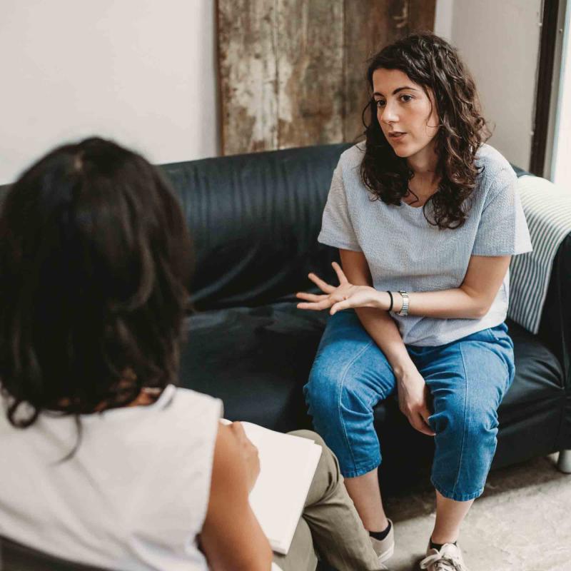 Patient consulting with their physician